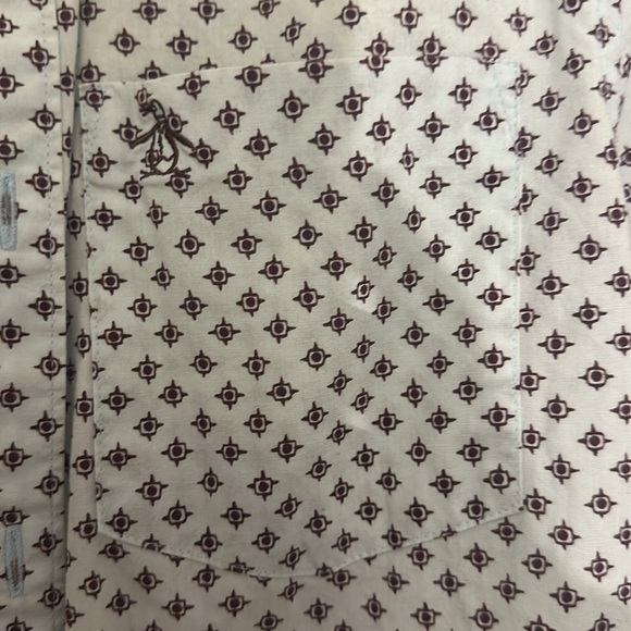 light blue patterned Penguin short sleeve button up - Picture 2 of 4